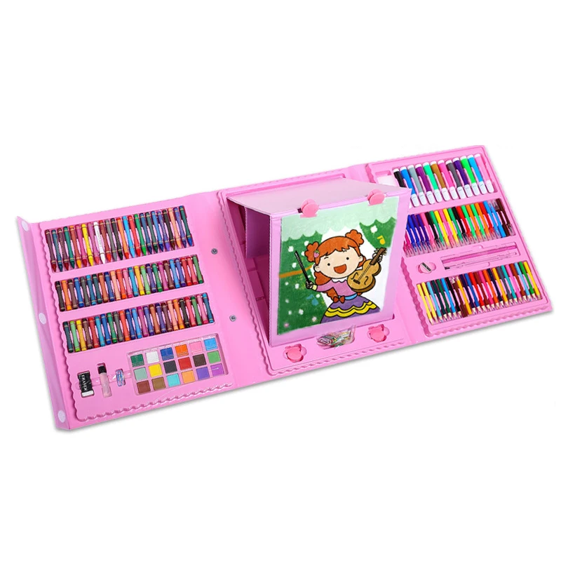 Painting Sets 208 Pieces Colored Pencil & Art Supplies Set with Painting Drawing for kids