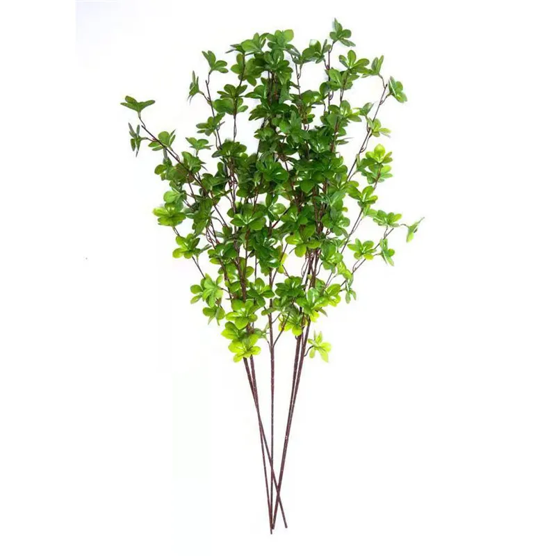 2022 New 5 forks latex real touch leaves artificial green plants for home decor