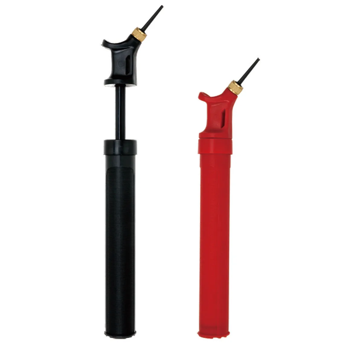 
2019 hot sale custom plastic hand operated sport ball double action pumps 