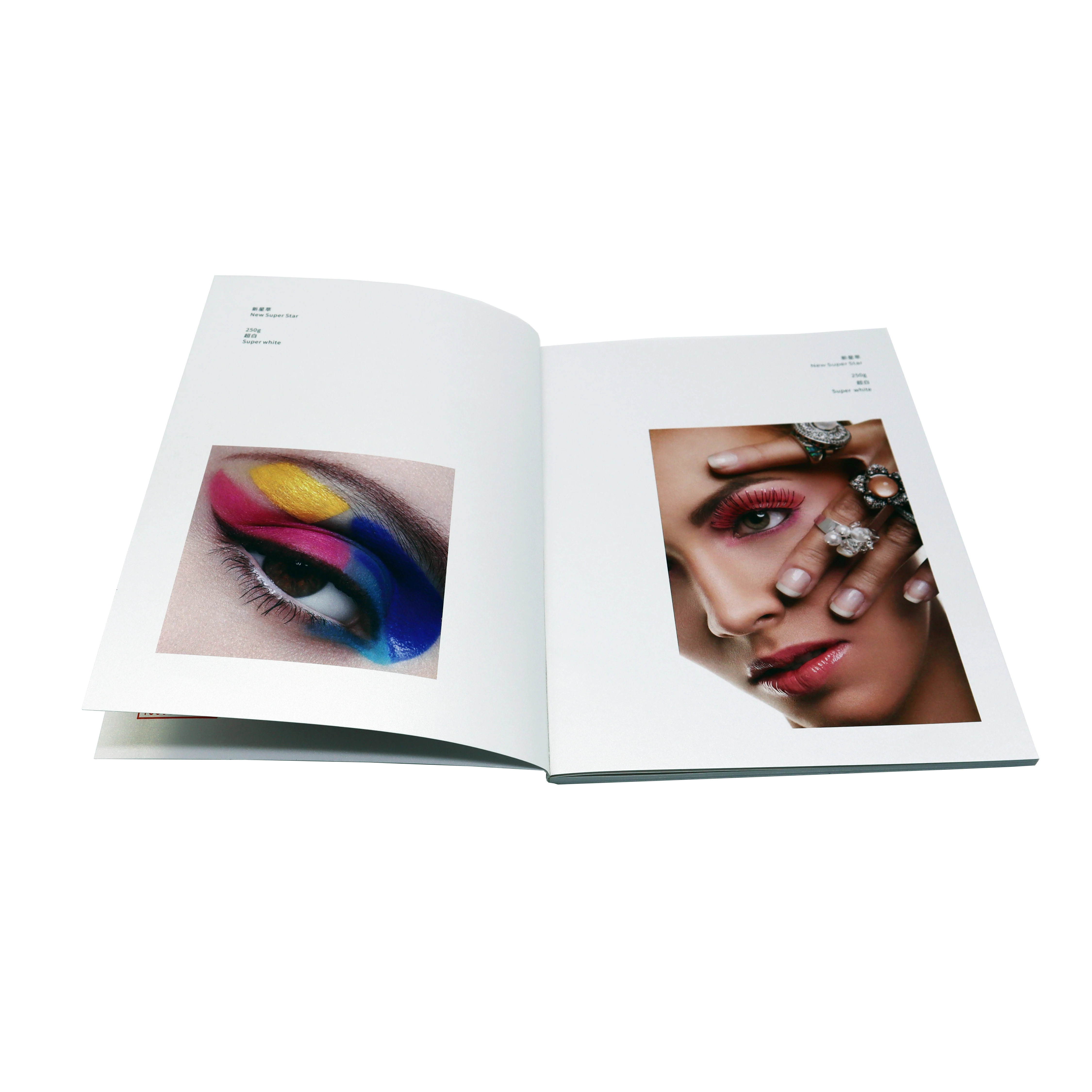 
Catalogue binding printing Perfectly Landscape catalog high-end magazine bound book 