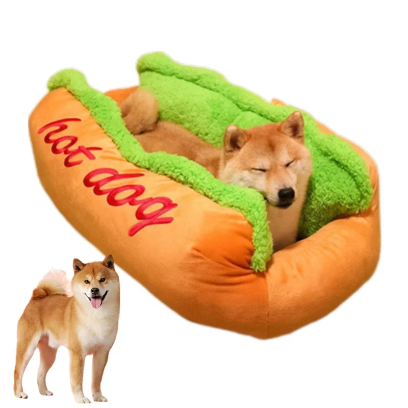 Wholesale Sausage Dog Cat Kennel Large Dog Lounger Bed Kennel Mat Soft Fiber Pet Dog Puppy Warm Pet Beds & Accessories Luxury