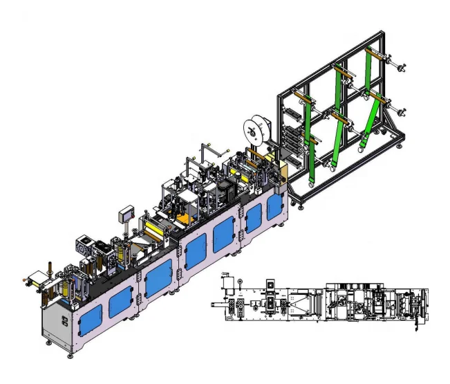 2021 FFP2 FFP3  N95 Mask Making Machine fully automatic N95 Face Medical Mask Making Production Machine