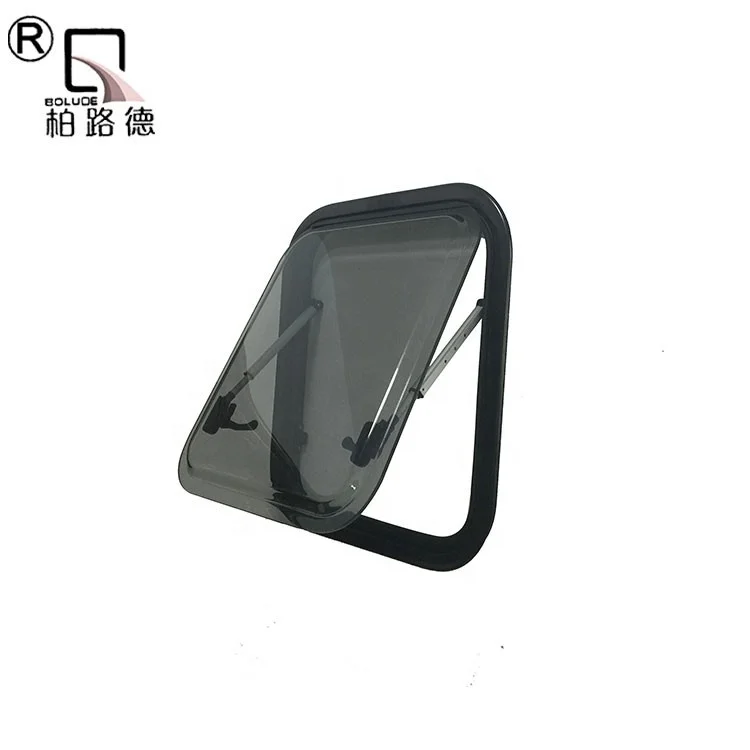 RV push-out window Mosquito-proof sunshade Outdoor sliding double glazed rv window RV campervan window with self-hanging