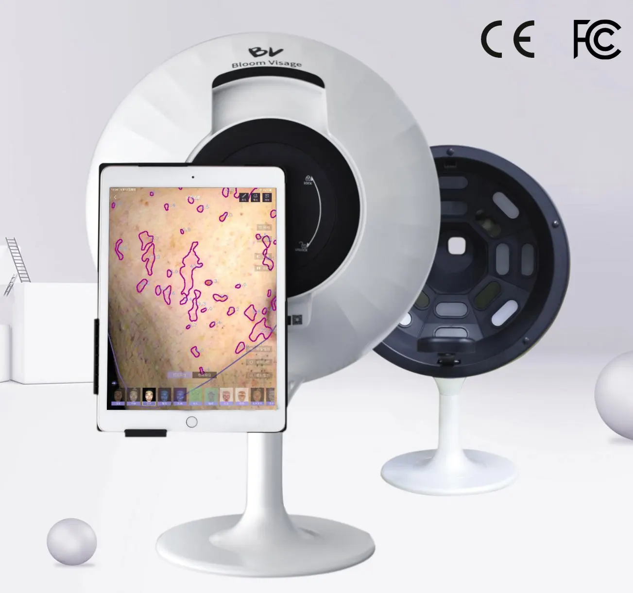 Portable Smart 3D Scanner Camera Device Facial Test Skin Analysis Machine Skin Analyzer Machine Portable skin scanner
