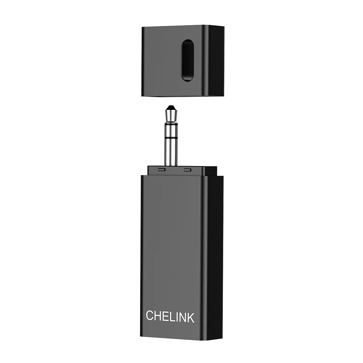 CHELINK Wireless Audio Transmitter Receiver  3.5mm Stereo Audio Music Receiver with Shell Protect for Car