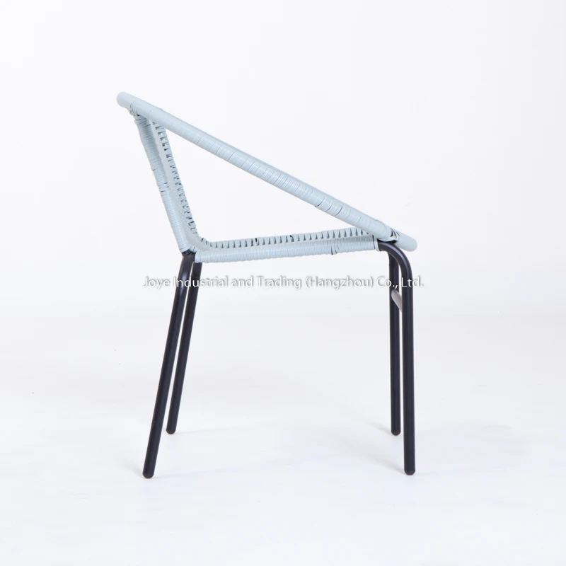 Joy Leisure Outdoor Steel Rattan Single Chair Garden Furniture Wicker Moon Chair