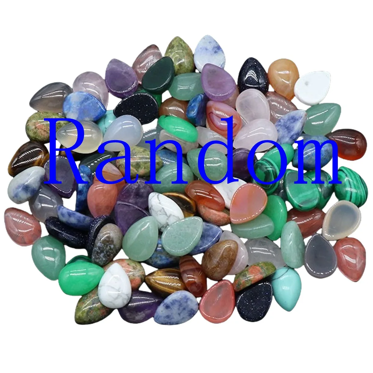 Accessory Pendants Gemstone Crystal Water Droplet Shaped Stone Wholesale of Natural Healing Home in Factories 10x14mm 1 Piece