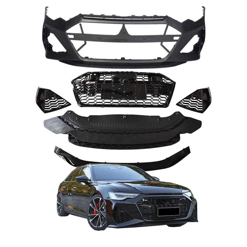 A6  S6 C8 4K Front bumper for audi facelift RS6 C8 Car bumper A6 S6 C8 4K car bodykit 2018 2019 2020 2021