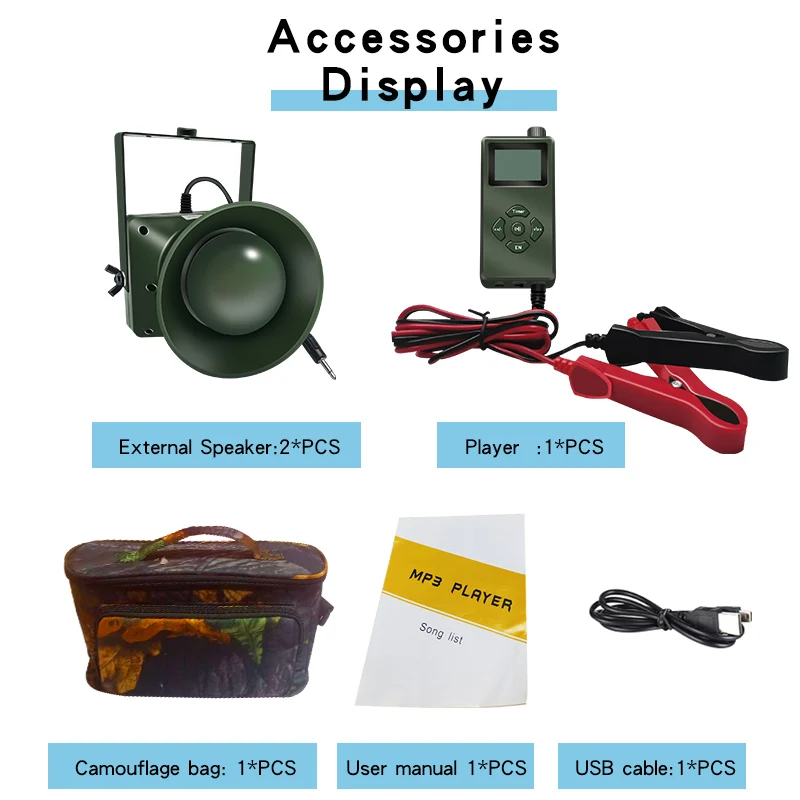 Hot Selling Waterproof and Sand Proof Animal Hunt Bird Caller Duck Call for Hunting with Remote Control and Timer