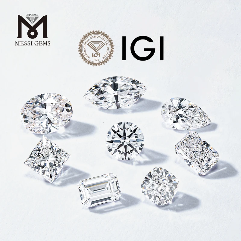 IGI GIA Certified 1ct Wholesale Lab Created Diamond HPHT CVD Lab Grown Diamond