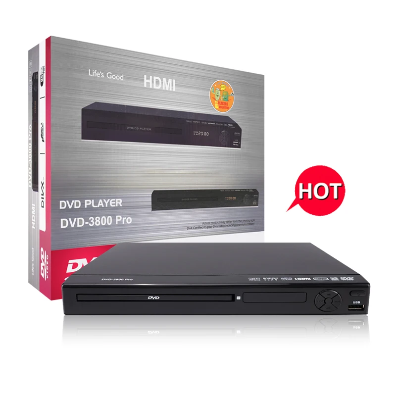 Жизнь хорошая DVD-3800 HD MI OEM Малый размер полный пластиковый корпус самые дешевые цены хорошее качество домашний