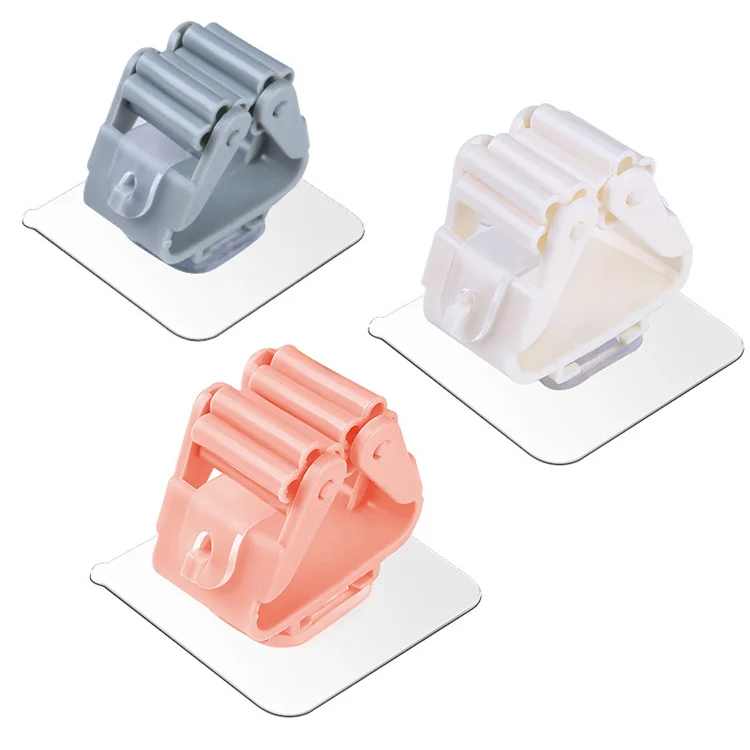 New Wall Holders Mounted Mop Hole - Free Mop Hook Umbrella Holder Brush Broom Hanger Rack Hole-Free Mop Stand