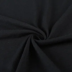 Самые популярные трикотажные дышащие черные Стрейчевые Трикотажные изделия из полиэстера и вискозы