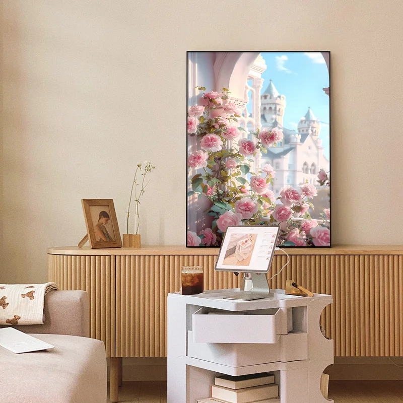 Canvas digital kit floral wall paint,DIY oil painting acrylic paint, suitable for home wall art decoration