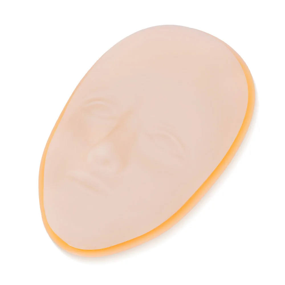 5D Facial Tattoo Training Head Silicone Practice Permanent Makeup Lip Eyebrow Tattoo Skin Mannequin Doll Face Head