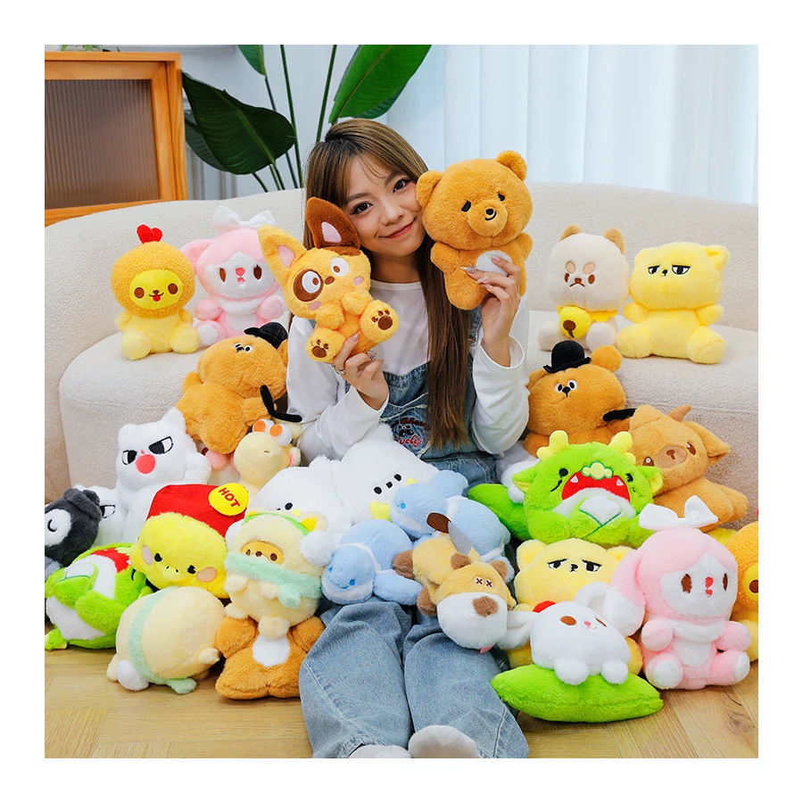 Support Custom Design Cartoon Anime All Size Poke Plush Doll 20cm 30cm PP Cotton Stuffed Toy for Decoration