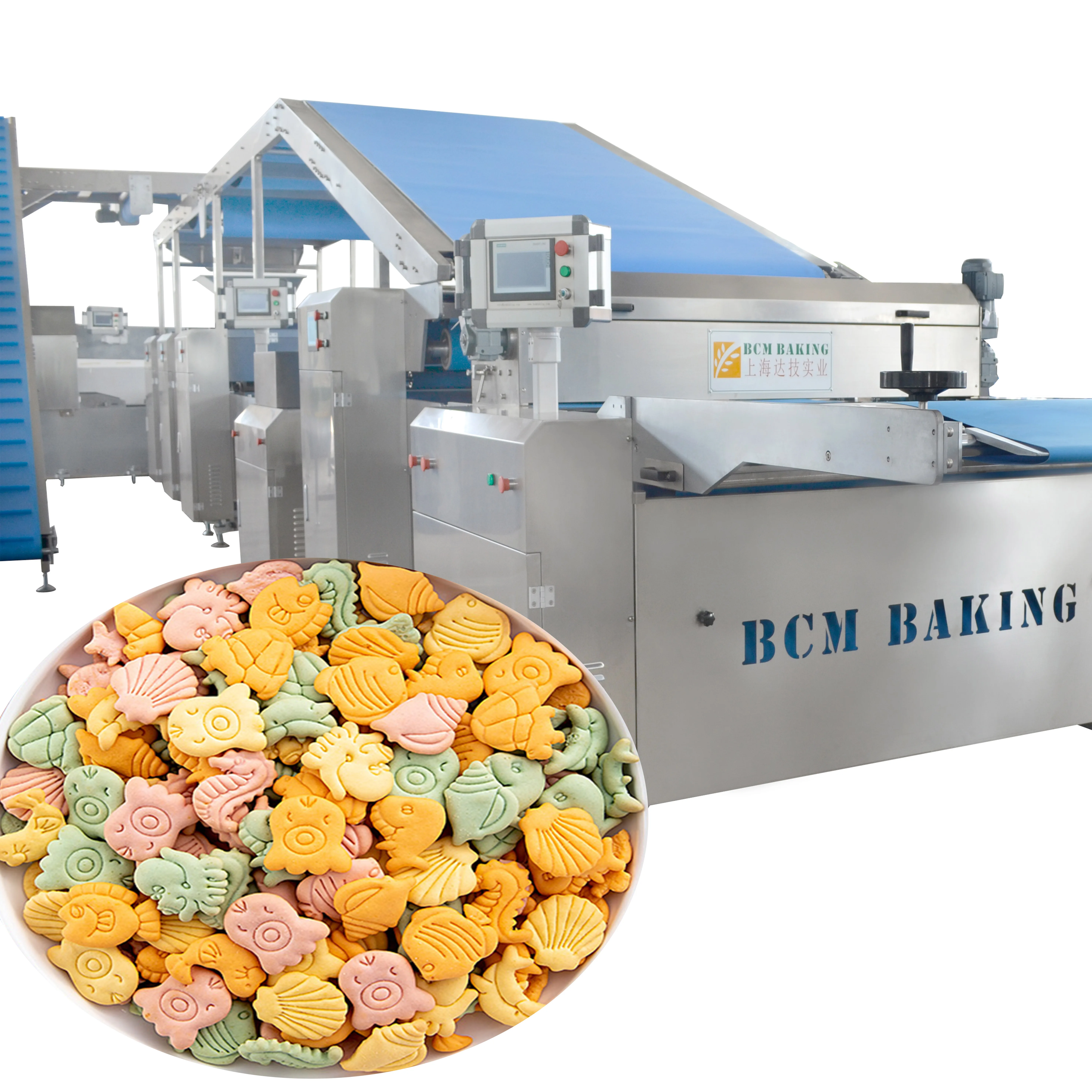 Automatic oreo milk cream Sandwich biscuit production line /biscuit processing machine