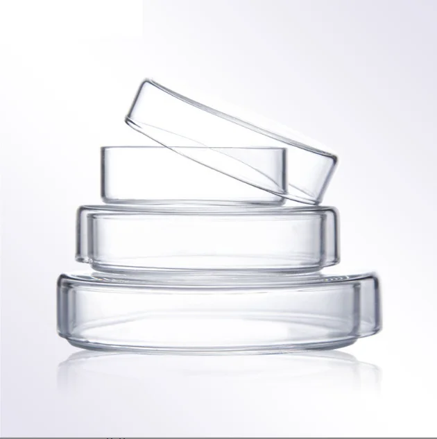 Laboratory medical sterile glass plastic petri dish 90*15 with vent