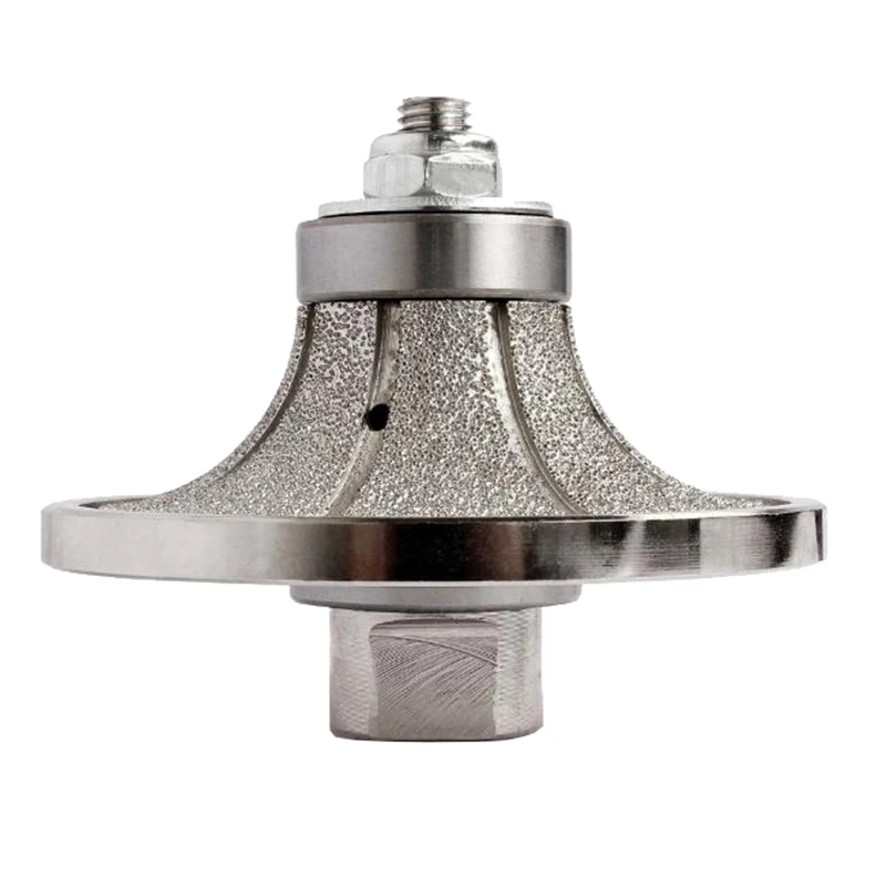 Crawnedeagle Vacuum Brazed Demi Bullnose Diamond Router Bits for Granite Marble and Porcelain B Profile Wheel
