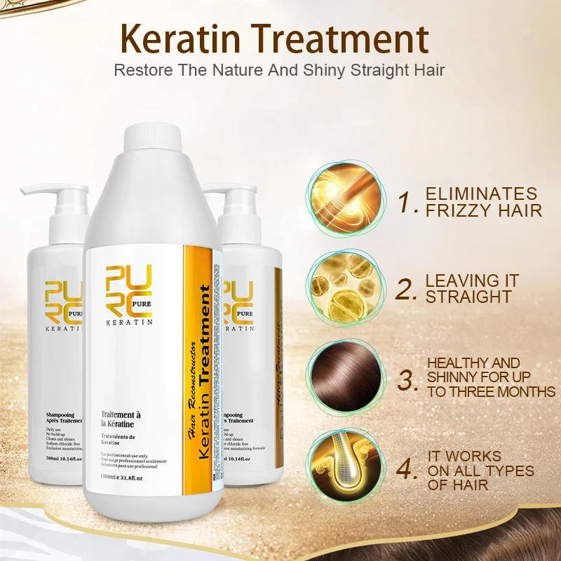 Best hair care sets keratin system professional treatment for damaged hair