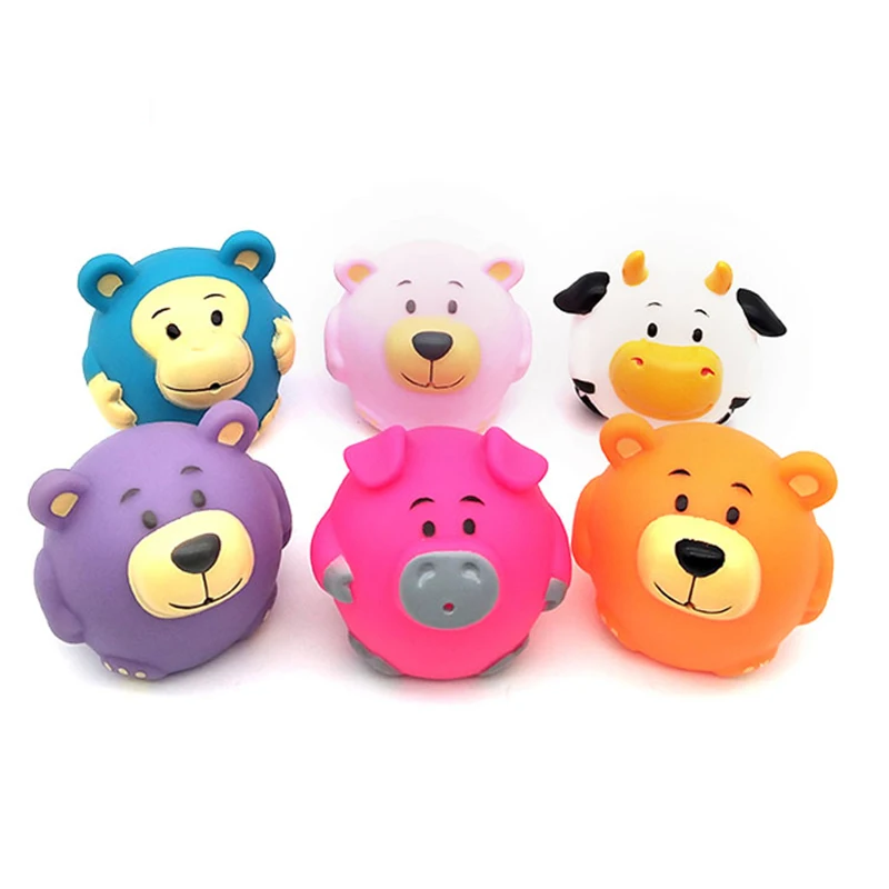 Promotional Multi-color Pink Pig Rubber Toys Pig Family Baby Bath Toys