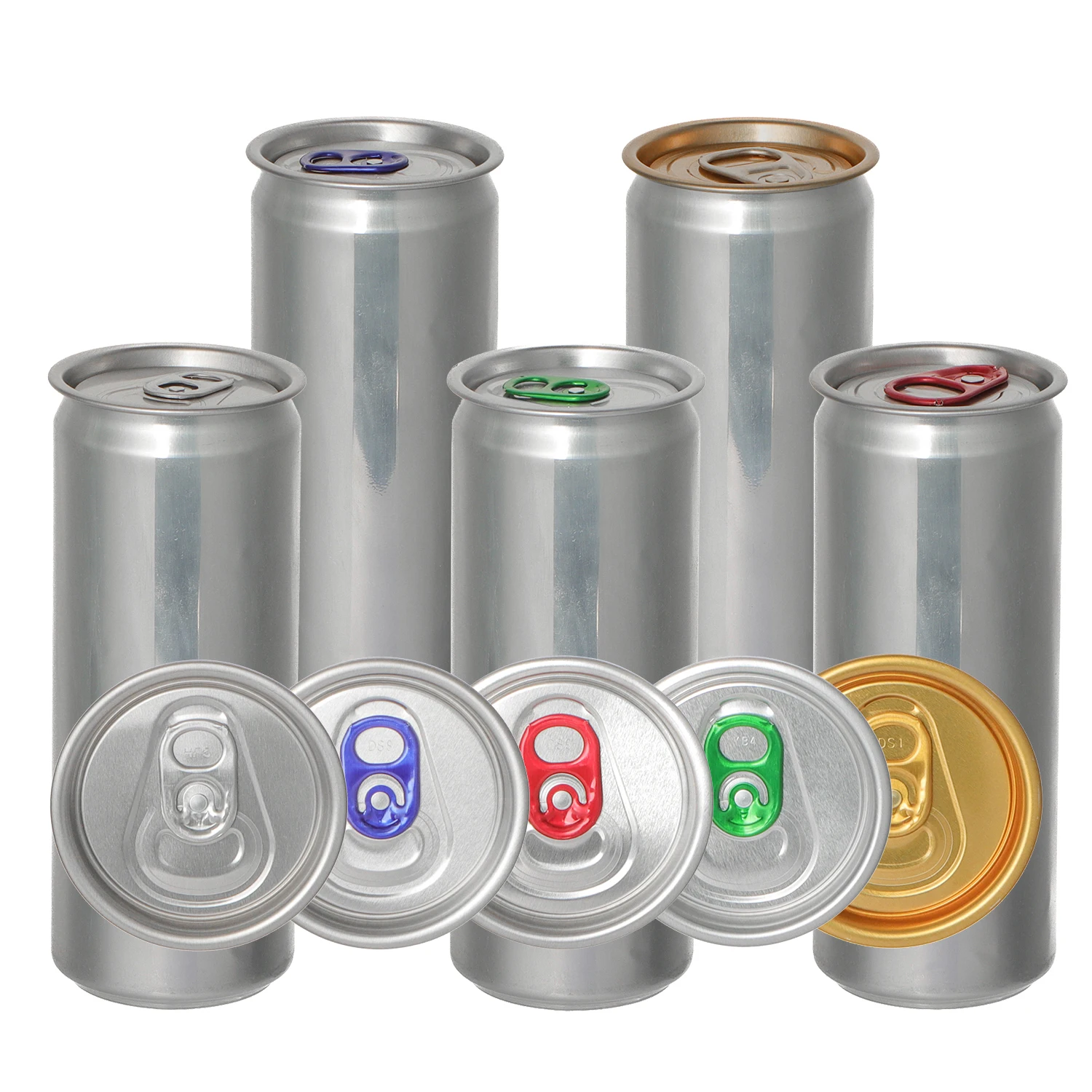 Aluminium Beverage Drink Can Seal Lid Ring Pull 202Eoe 202Sot Easy Open End Cover Cap Lid For Plastic Aluminium Beverage Cans
