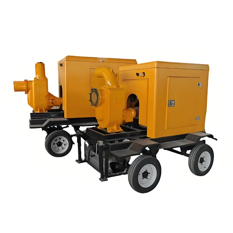 Heavy Duty 25HP Diesel Self Priming Pump Machine with Trailer - Agricultural Drainage & Emergency Water Transfer