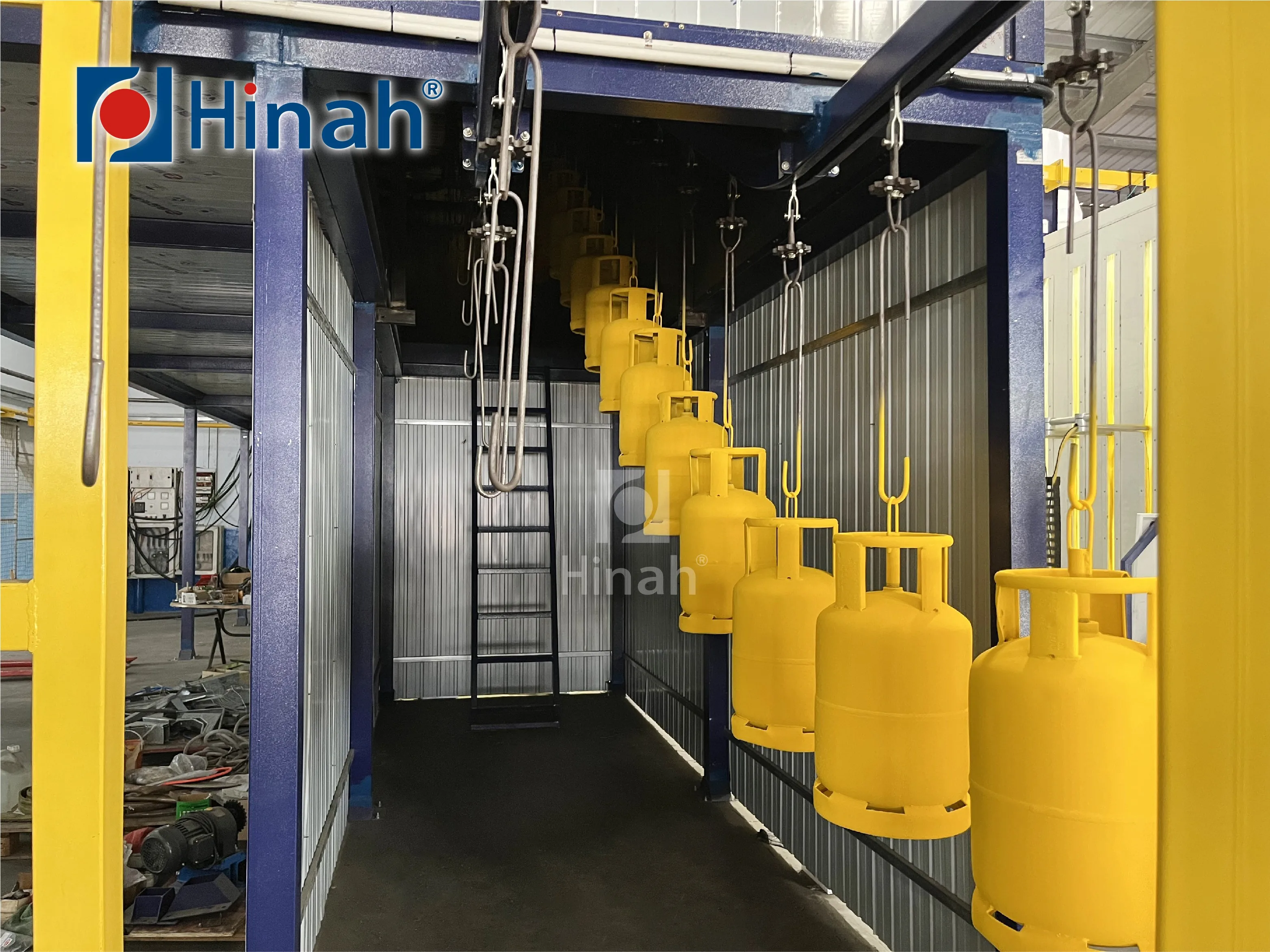 Новейший дизайн порошкового покрытия машинное оборудование для газовых баков