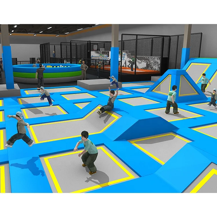 1200SQM Family Indoor Play Park Ninja Warrior Trampoline Park by Cheer Amusement