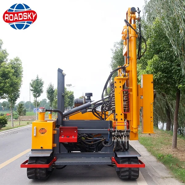 Electric Crawler Piling Rammer PV Solar Pile Driver Machine