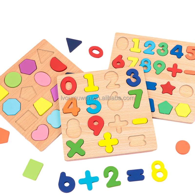 Wooden Blocks Puzzle Animal Teaser Toy Tangram Jigsaw Intelligence Colorful 3d Russian Blocks Game Stem Educational Gift for Kid