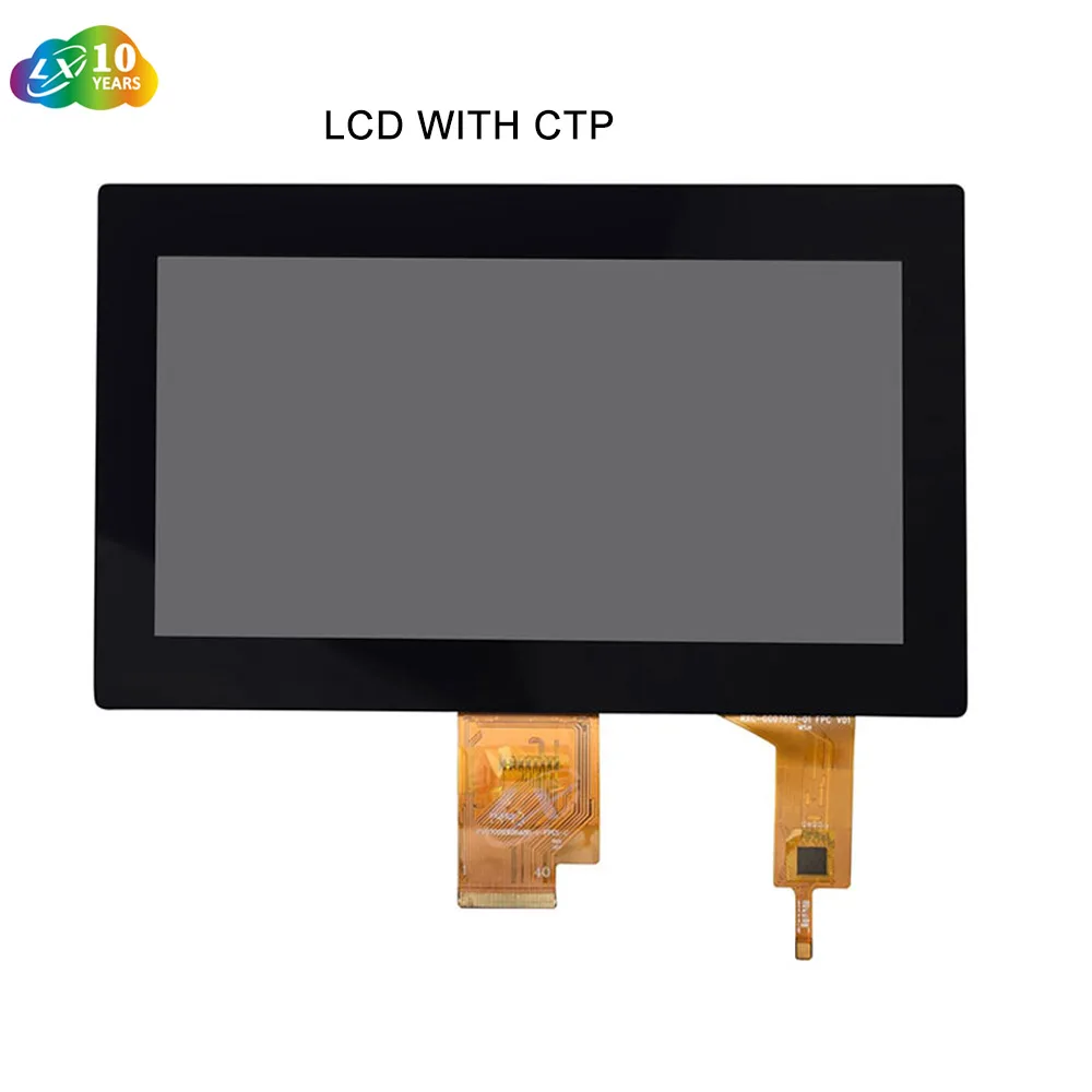 
LXDisplay Hot 7inch 1024*600 IPS LCD display 7 inch tft lcd with lvds interface PCAP Capacitive touch screen 7 inch screen 