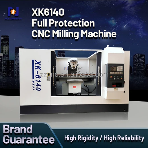Fully protected horizontal CNC milling machine XK6140 supported by custom  factory production