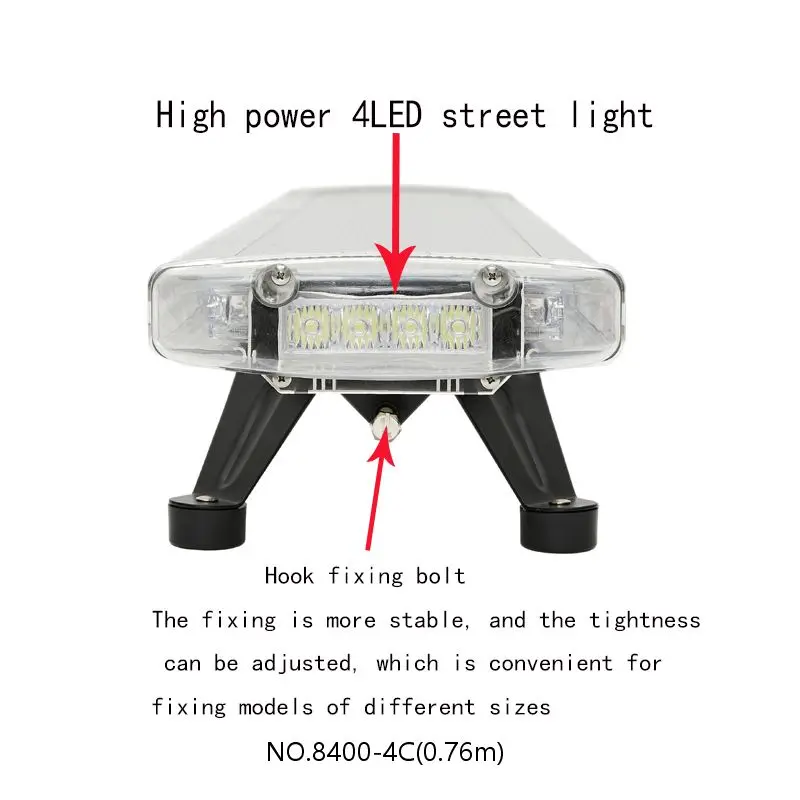 76Cm Manufacturer Red Blue Ambulance Emergency Alarm Siren Speaker Led Lightbar For Car