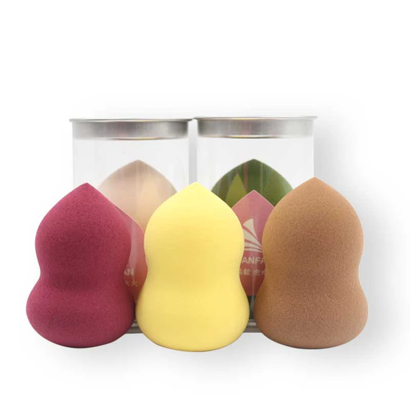 
China manufacturer Customized shape Hydrophilic PU makeup sponge Puff for foundation bb cream sunscreen 