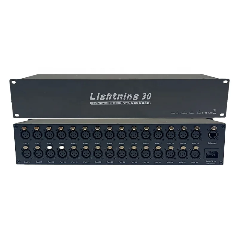 Programmable LED Controller 30 Ports Converter DMX Controller 30 universe LED dimmer Control rgb Pixel bar dmx