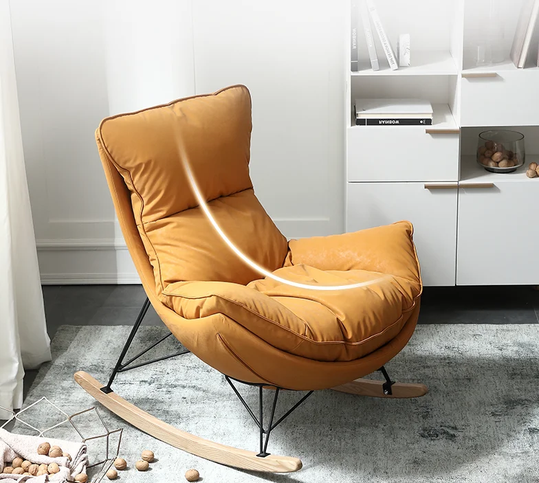 Modern Fashion Single Rocking chair Home Lazy Leisure sofa chair