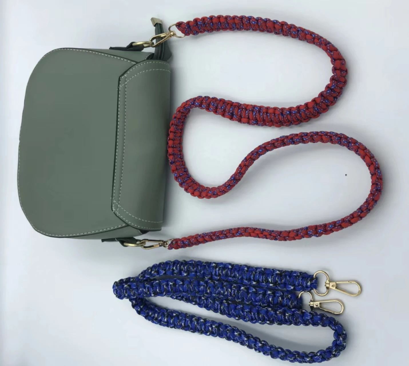 SY Handmade Fashion Paracord Rope Braided Shoulder Bag Straps 1m Long Decorative Lanyard Strap