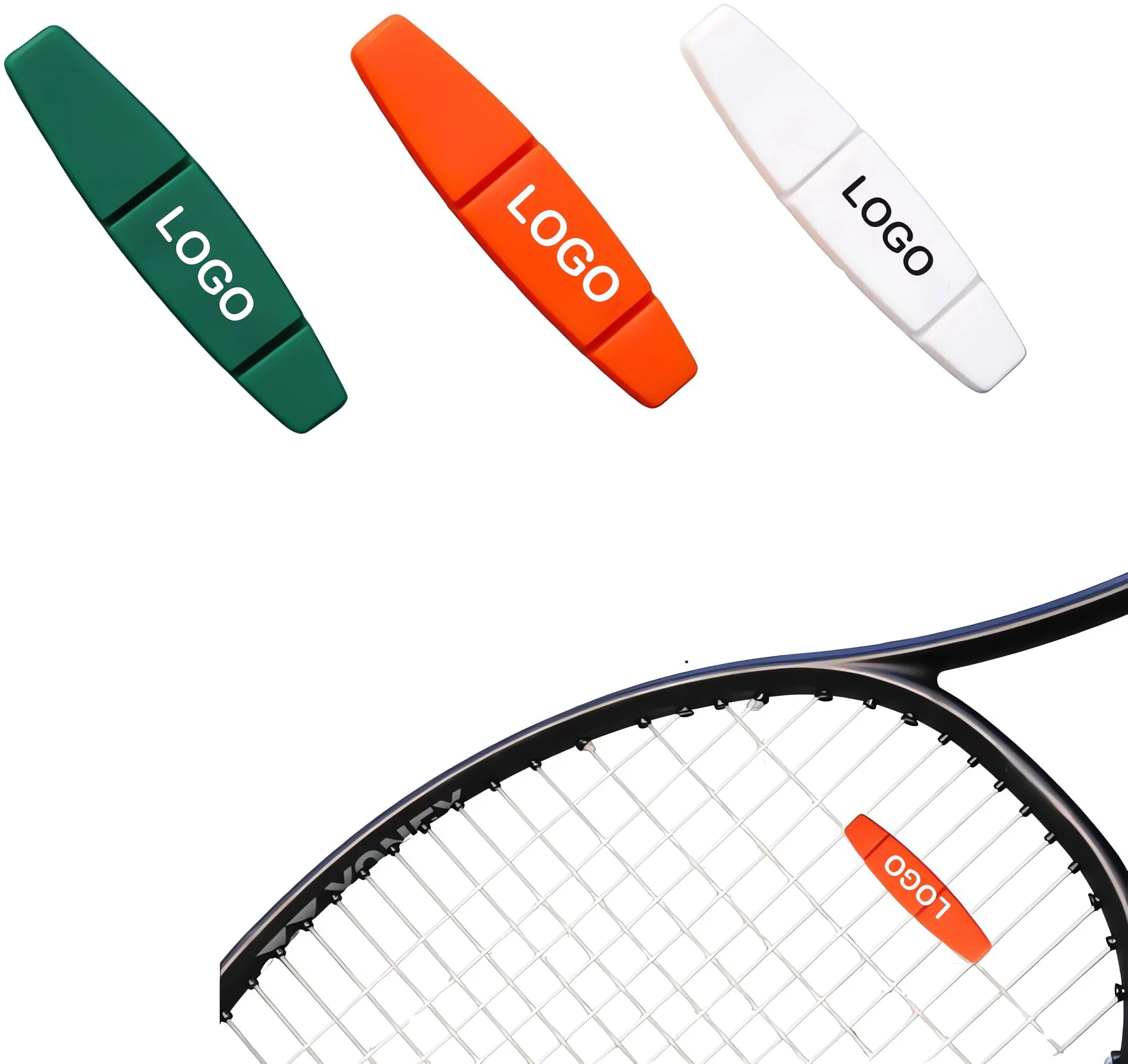 Tennis Dampener with Custom Feel - Racket Shock Absorber to Reduce Vibration, Relieve Symptoms of Injury and Stay on The Racket