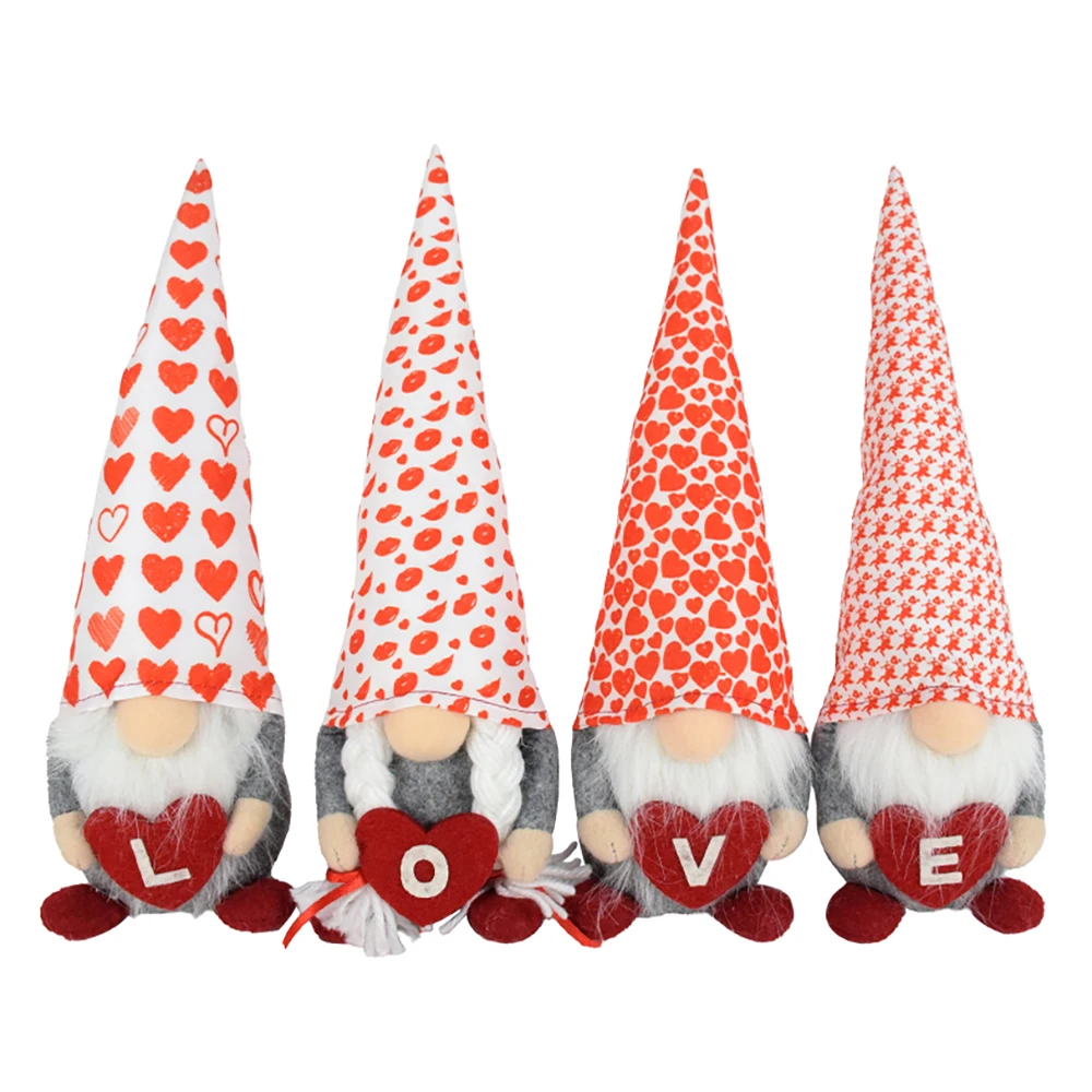 Valentines Day Items 2024 Products Stuffed Animal Gnome Doll Romantic San Valentin Gifts For Girls