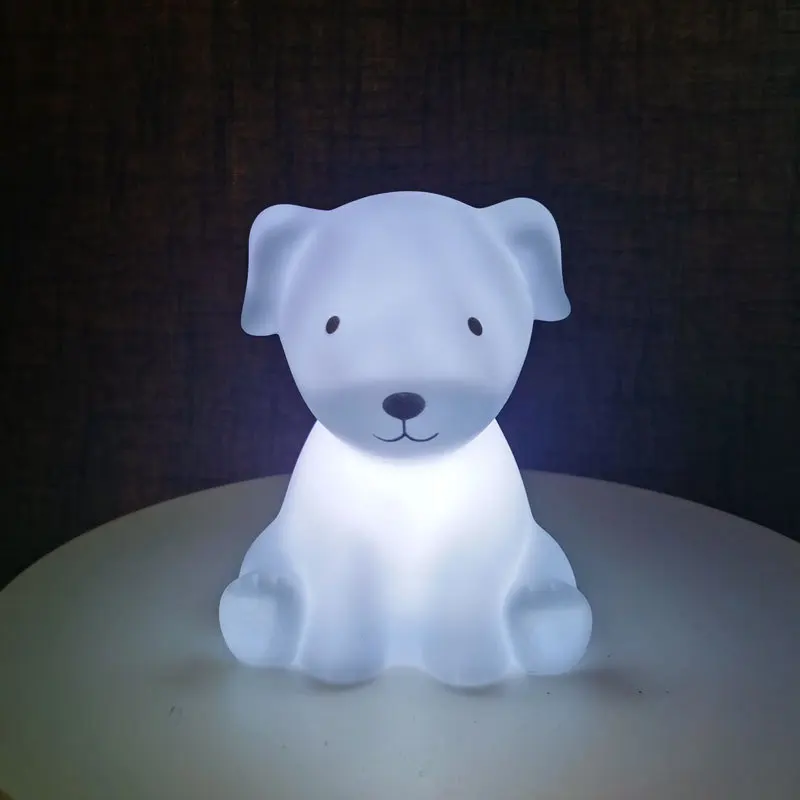Led Children Baby Cartoon Puppy Lamp Table Night Light Sleep Lights For Bedroom