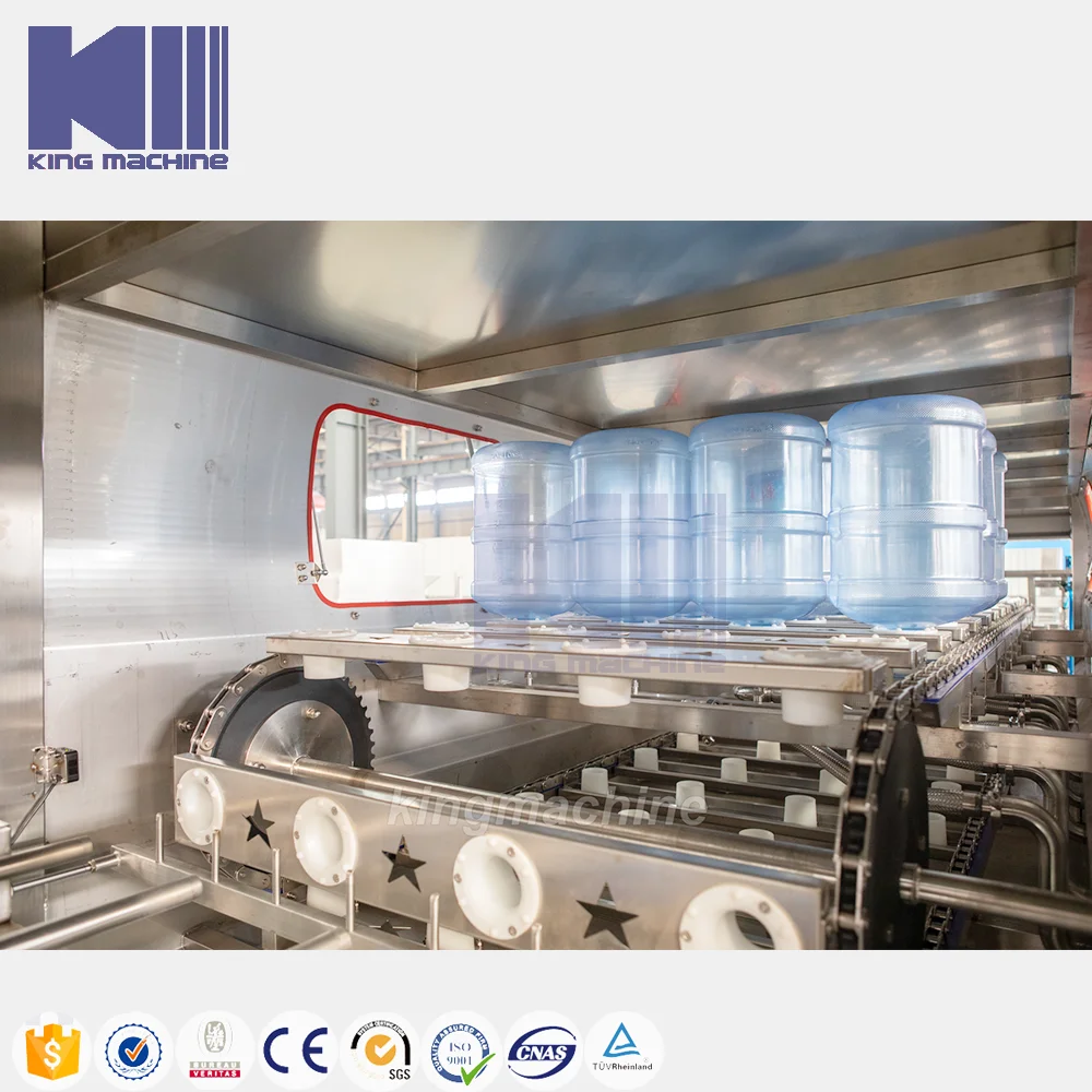 Turn-key Plastic Barreled 600BPH 20 Liter 5 Gallon Mineral Water Filling Bottling Machine