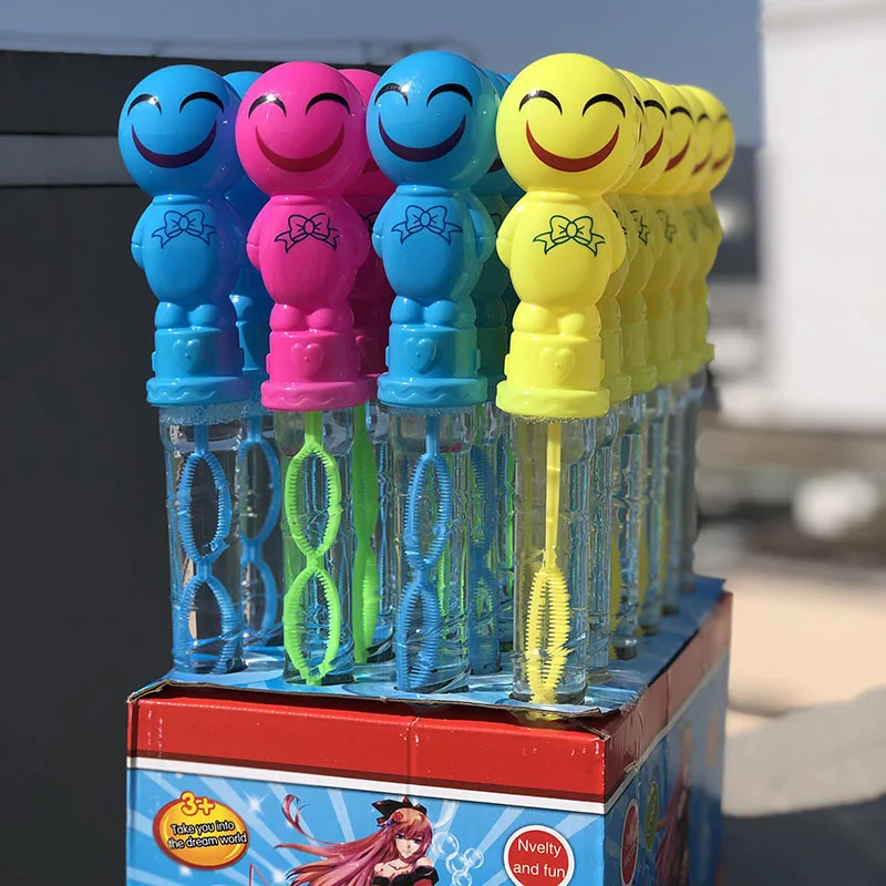 YIWU AULLAN Cute Animal Shape Water Toys Bubble Blower Toys Bubble Wand Stick Bubble Machine