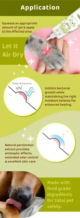 Animal skin calming gel