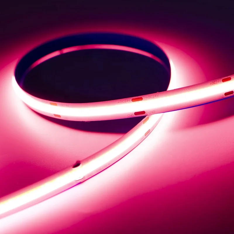 New Arrival Seamless 768leds 10mm 14W 12V 24V Flexible Cob Led Strip RGB For 5050 RGB Led Strip