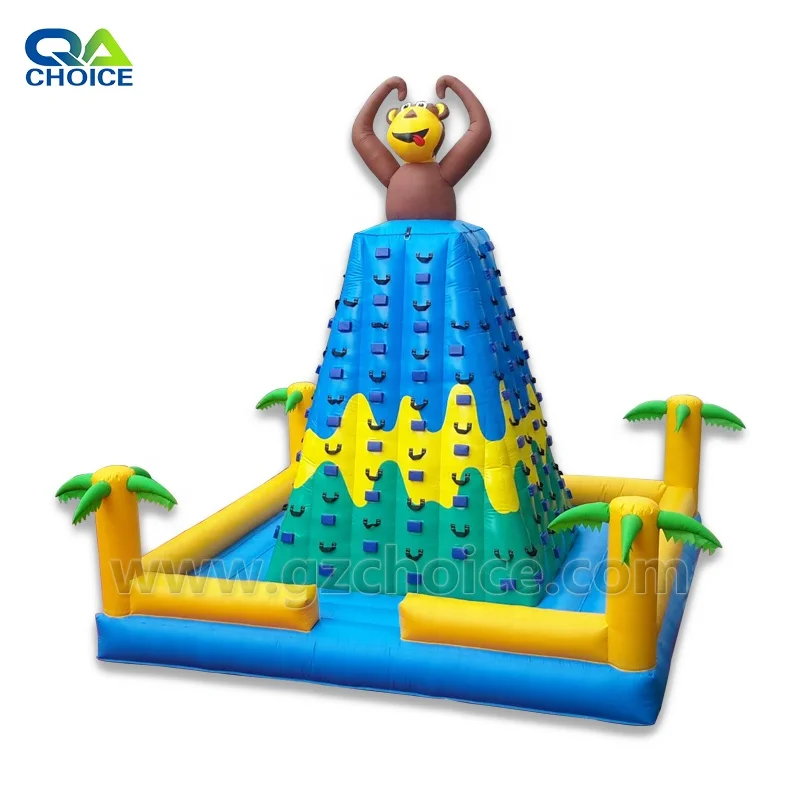 Inflatable climbing wall outdoor jungle inflatable climbing tower jumping bouncer inflatable rock climbing wall