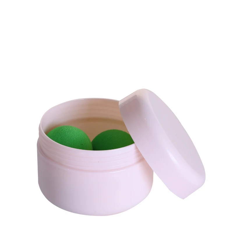 20g 30g 50g 100g 150g 250g custom skin care plastic round food empty black square jars