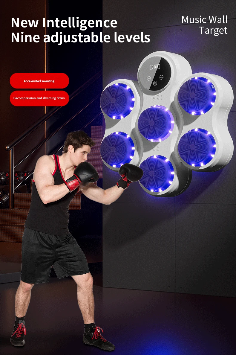 Smart Beat Rhythm Reaction Training Bluetooth Music Boxing Machine Boxing Target