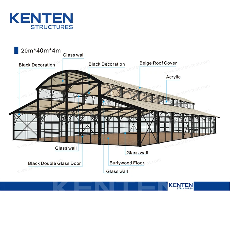 KENTEN на заказ уличные палатки 20x30 20x40 25x50 хорошее качество новые праздничные 400 людей большие