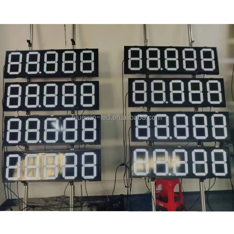 Светодиодный экран wifi 7-сегментный дисплей 8 888 светодиодный знак цены на газ производители